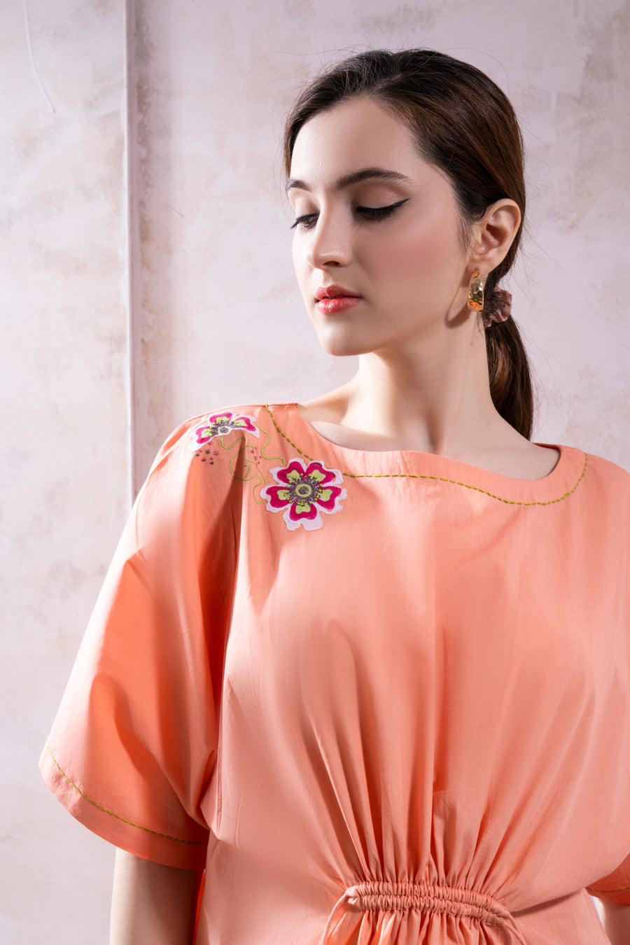 Sifa (Blush Pink) Midi  Dress