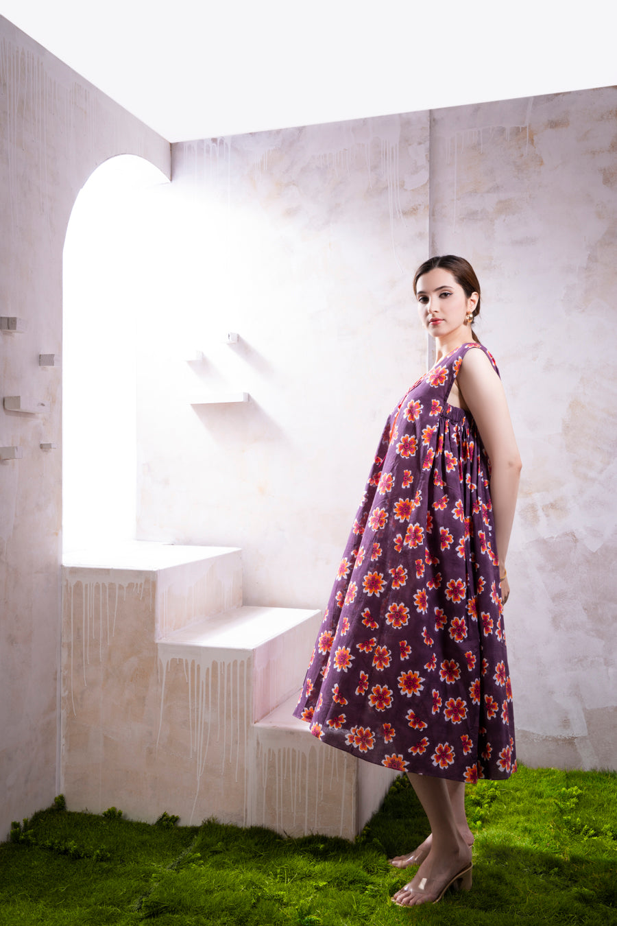 Nadia Printed Dress